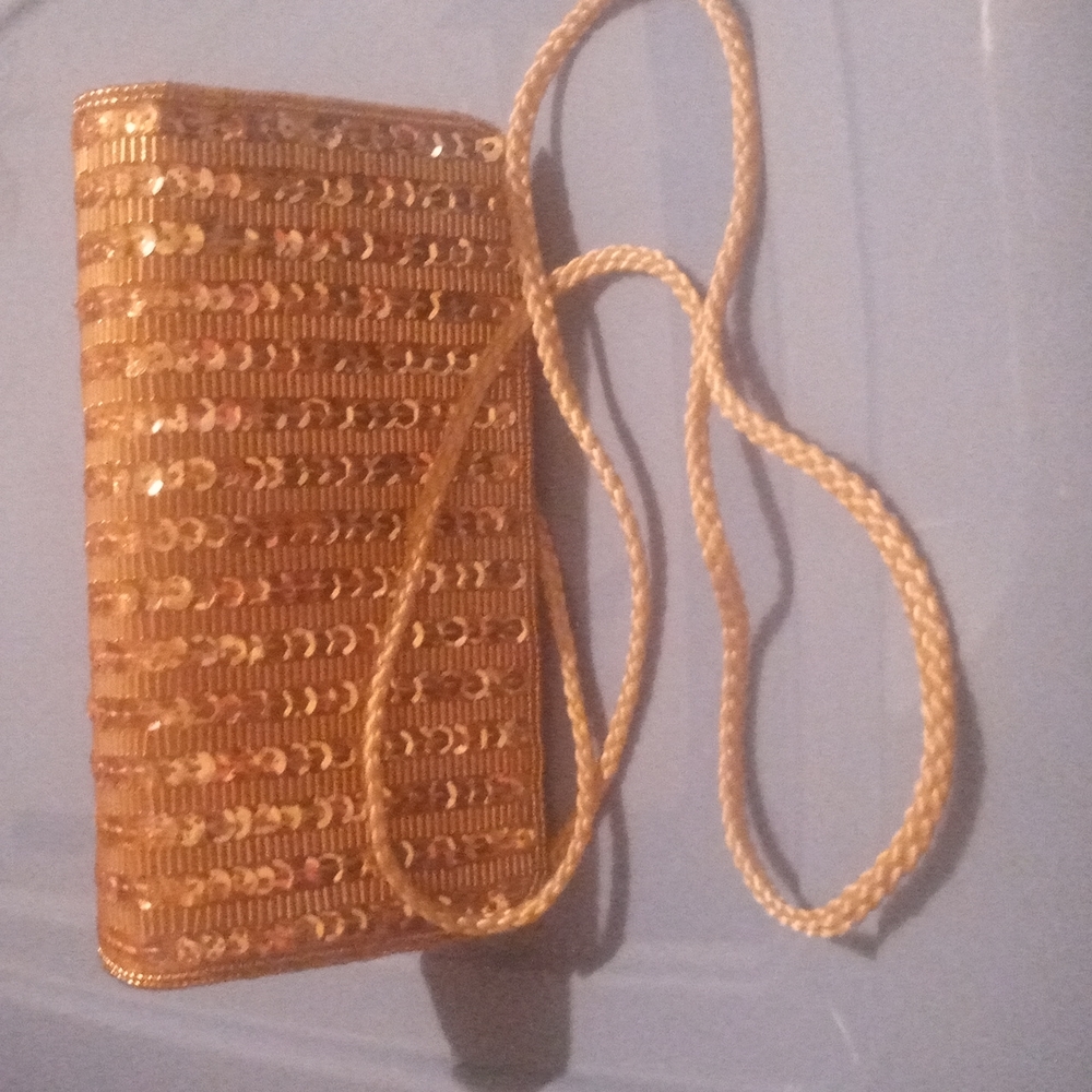 Gold Crossbody Bag